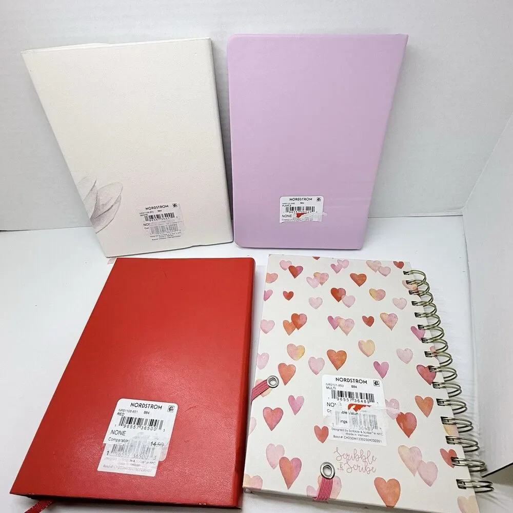 Scribble & Scribe 4 Piece Bundle Lot Notebook Journal All Different And New